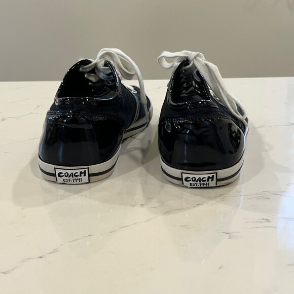 Coach Folly Black/White Low Top Sneaker - size 9 - Picture 7 of 11